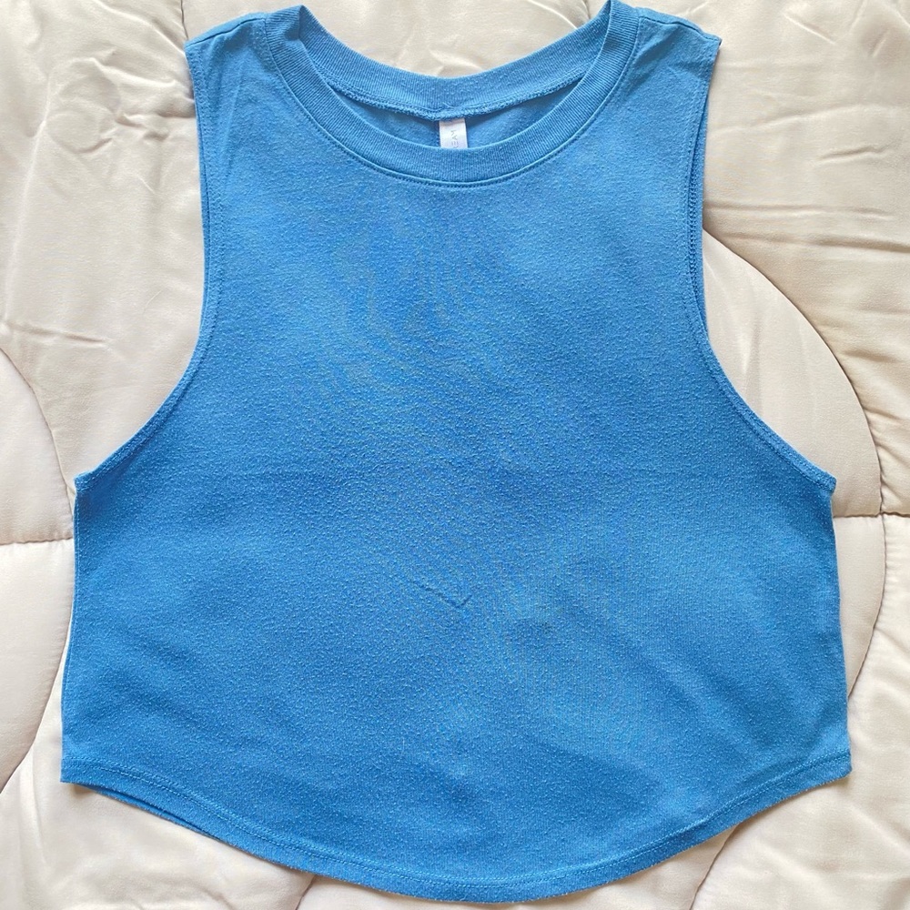 Aeropostale blue workout crop top